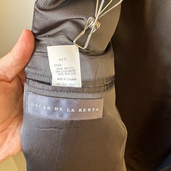 Vintage Oscar De La Renta Cashmere Blend Blazer Dinner Jacket - Picture 5 of 7